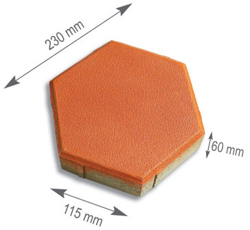 Hexagon Rubber Paver Moulds - rubber mould for paver blocks