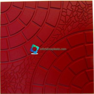 Double Round PVC Chequered Tiles Moulds