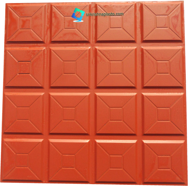 16 Square Box PVC Floor Tile Mould