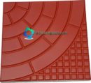 Half Round Designer Concrete Tiles Rubber Mould - Designer Concrete Tiles Plastic Mould Concrete Floor Tiles rubber Mould