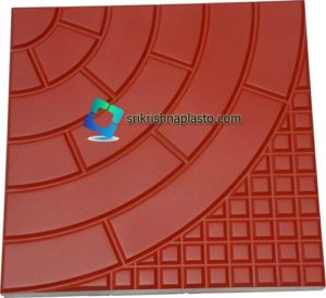 Half Round Designer Concrete Tiles Rubber Mould - Designer Concrete Tiles Plastic Mould Concrete Floor Tiles rubber Mould