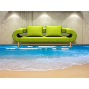 3d epoxy flooring sea beach design - SBD10220-price in india